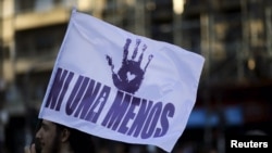 Manifestación contra la violencia machista del colectivo feminista argentino "Ni una menos". Reuters/Archivo